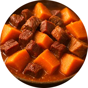 Charque com abóbora